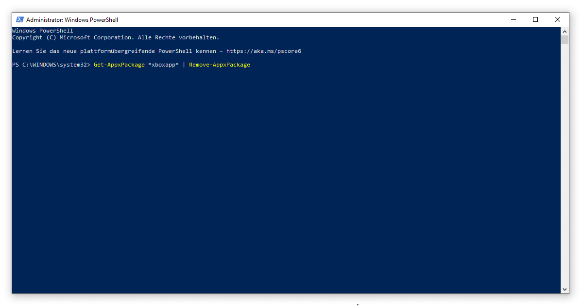 Uninstall Windows 10 programs directly via a command