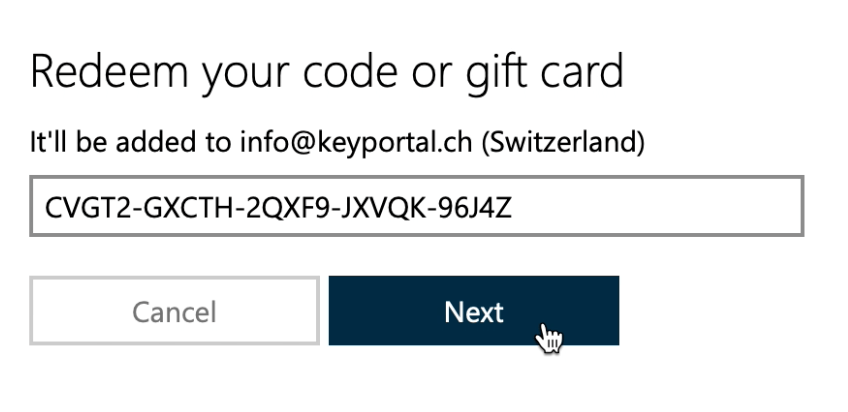 redeem your code or gift card