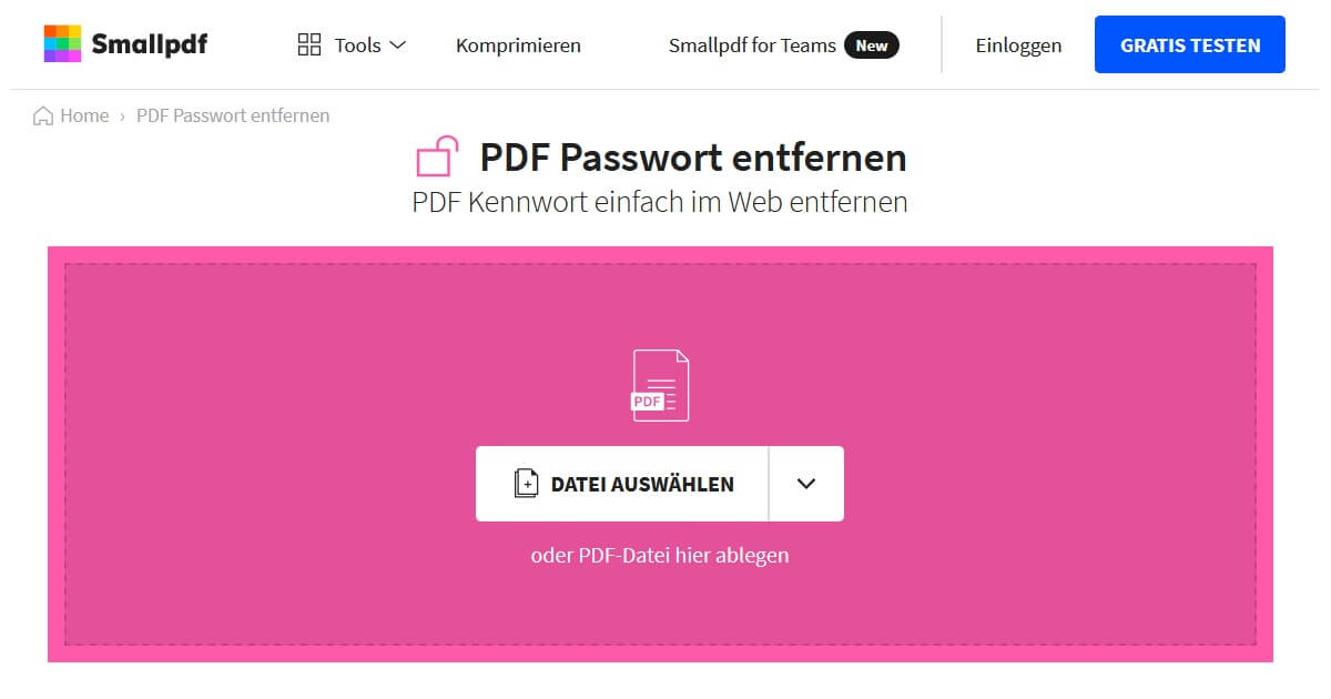 How to remove the password from a PDF