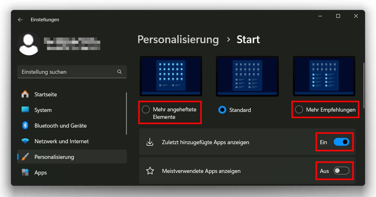 Neuer Standard oder Windows 11 Startmenü klassisch wie Windows 10?