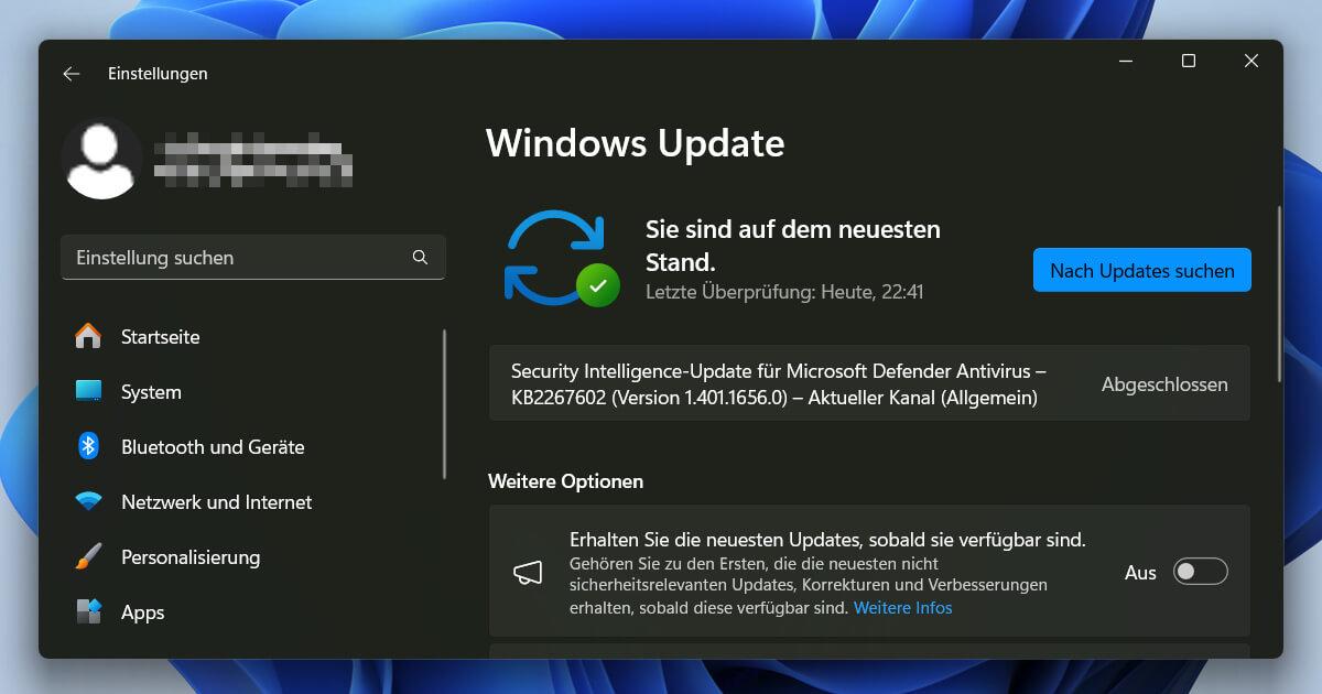 Ein Unterschied von Windows 10 und 11 liegt im Update-Prozess
